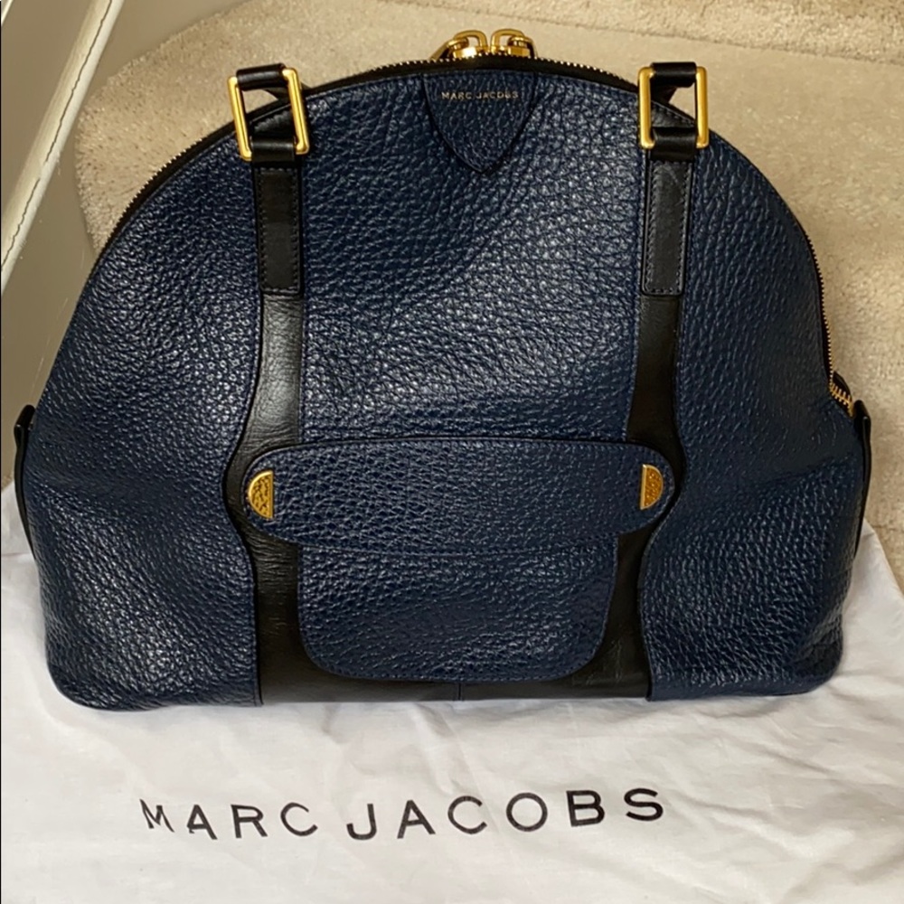 Marc Jacobs The Crosby Bowery Satchel Midnite Blue